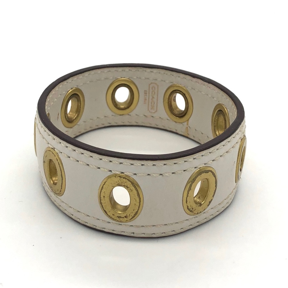 Coach leather bracelet
